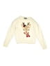 Assorted Brands 100% Acrylic Print Ivory Pullover Sweater Size 8 - photo 1