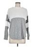 Blue Rain Color Block Gray Pullover Sweater Size M - photo 1