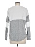 Blue Rain Color Block Gray Pullover Sweater Size M - photo 2