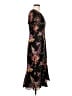 Talbots 100% Silk Floral Multi Color Black Casual Dress Size 6 - photo 4