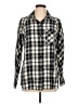 Eddie Bauer Plaid Gray Long Sleeve Button-Down Shirt Size L - photo 1