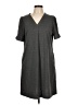 Ofeefan Solid Gray Casual Dress Size L - photo 1