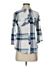 Eden & Olivia 100% Polyester Plaid Blue 3/4 Sleeve Blouse Size S - photo 1