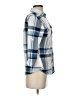 Eden & Olivia 100% Polyester Plaid Blue 3/4 Sleeve Blouse Size S - photo 4
