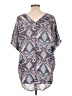 Alya 100% Polyester Silver Short Sleeve Blouse Size L - photo 2