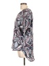 Alya 100% Polyester Silver Short Sleeve Blouse Size L - photo 5