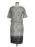 Phase Seven Graphic Gray Casual Dress Size 8 - photo 1
