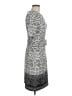 Phase Seven Graphic Gray Casual Dress Size 8 - photo 4