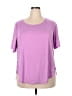 Apana Purple Short Sleeve Top Size 2X - photo 1