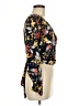 Kate Kasin Floral Black Long Sleeve Blouse Size M - photo 4