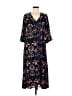 Hayden 100% Polyester Paisley Blue Casual Dress Size M - photo 1