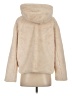 Primark 100% Polyester Ivory Faux Fur Jacket Size S - photo 2
