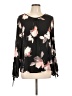 Maurices 100% Polyester Black Long Sleeve Blouse Size L - photo 1
