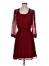 Studio Y 100% Polyester Hearts Burgundy Casual Dress Size S - photo 1