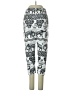 Unbranded Print White Casual Pants Size S (estimated) - photo 1