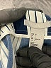 H&M 100% Polyester Stripes Blue Casual Pants Size 2 - photo 4