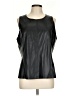 Ann Taylor Factory 100% Polyester Black Sleeveless Blouse Size L - photo 1