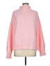 Unbranded 100% Acrylic Solid Pink Turtleneck Sweater Size M - photo 1