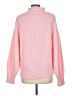 Unbranded 100% Acrylic Solid Pink Turtleneck Sweater Size M - photo 2