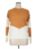 Unbranded 100% Acrylic Color Block Yellow Tan Pullover Sweater Size XL - photo 1