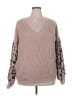 Shein Curve Animal Print Tan Pullover Sweater Size 3X - photo 1