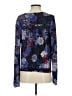 Guess 100% Spandex Blue Long Sleeve Blouse Size S - photo 2