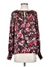 Kasper 100% Polyester Burgundy Long Sleeve Blouse Size S - photo 1