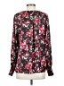 Kasper 100% Polyester Burgundy Long Sleeve Blouse Size S - photo 2