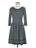 Max Studio Polka Dots Gray Casual Dress Size M - photo 1