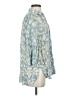 Zara Blue 3/4 Sleeve Button-Down Shirt Size XS - photo 4
