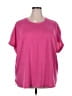 Crown & Ivy Pink Active T-Shirt Size 3X - photo 1