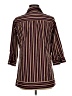 Assorted Brands Stripes Burgundy 3/4 Sleeve Button-Down Shirt Size EU 40 / US 10 - photo 2