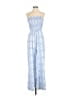 Shein 100% Polyester Paisley Blue Jumpsuit Size S - photo 1