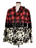 Crazy Train Plaid Red Pullover Sweater Size XXL - photo 2