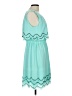 Gianni Bini 100% Polyester Chevron-herringbone Teal Casual Dress Size L - photo 4