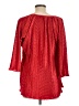 Magic 100% Polyester Red 3/4 Sleeve Blouse Size L (estimated) - photo 2