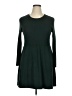 Only Solid Green Casual Dress Size XL - photo 1