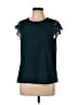 Unbranded 100% Polyester Teal Short Sleeve Top Size L - photo 1