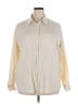 Assorted Brands Color Block Ivory Long Sleeve Button-Down Shirt Size 2X - photo 1