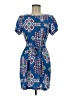 Buttons Print Blue Casual Dress Size M - photo 1