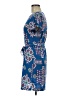 Buttons Print Blue Casual Dress Size M - photo 5