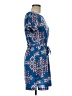 Buttons Print Blue Casual Dress Size M - photo 4