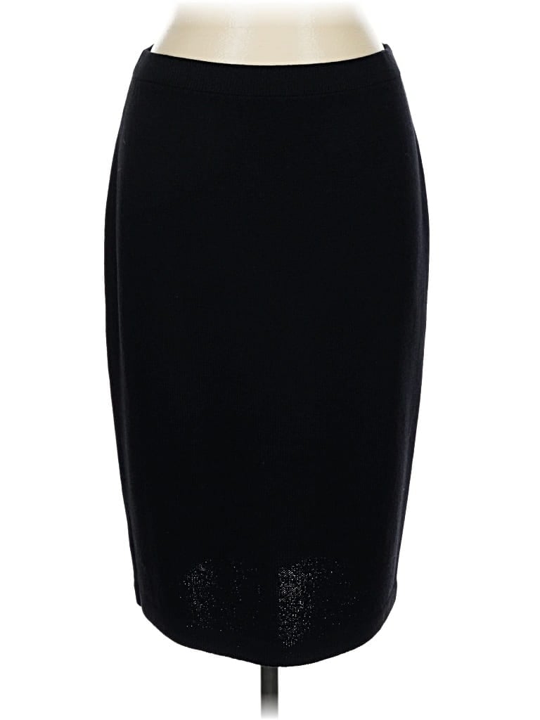 Pre-owned St. John Basics Formal Skirt In Black