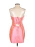 Unbranded 100% Polyester Metallic Orange Pink Cocktail Dress Size S - photo 2
