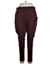 D&Co. Solid Burgundy Track Pants Size 1X - photo 1