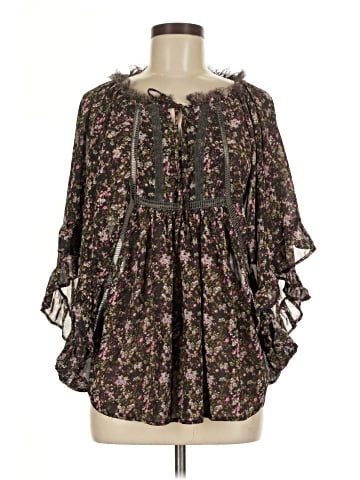 Pinky 3/4 Sleeve Blouse (view 1)