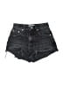Zara Black Denim Shorts Size 0 - photo 1