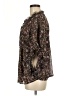 Pinky 100% Polyester Brown Black 3/4 Sleeve Blouse Size M - photo 5
