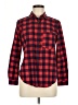 Zara Basic Plaid Red Long Sleeve Button-Down Shirt Size M - photo 1