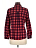 Zara Basic Plaid Red Long Sleeve Button-Down Shirt Size M - photo 2